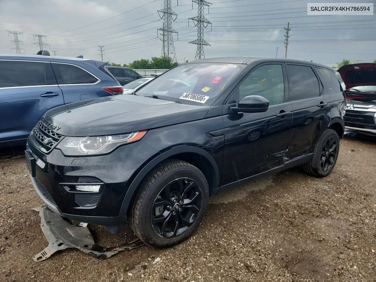 2019 Land Rover Discovery Sport Hse VIN: SALCR2FX4KH786594 Lot: 58706586