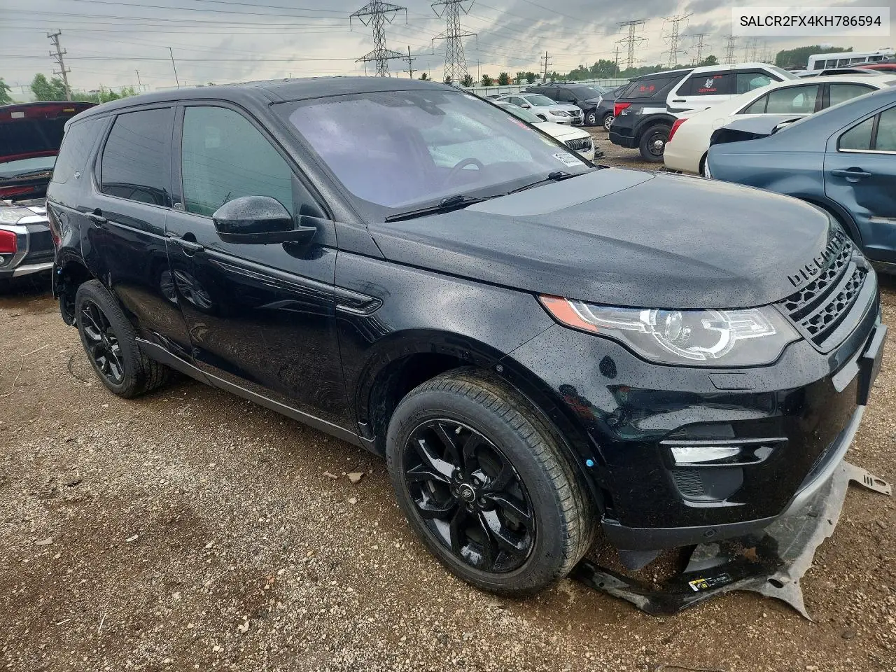 2019 Land Rover Discovery Sport Hse VIN: SALCR2FX4KH786594 Lot: 58706586