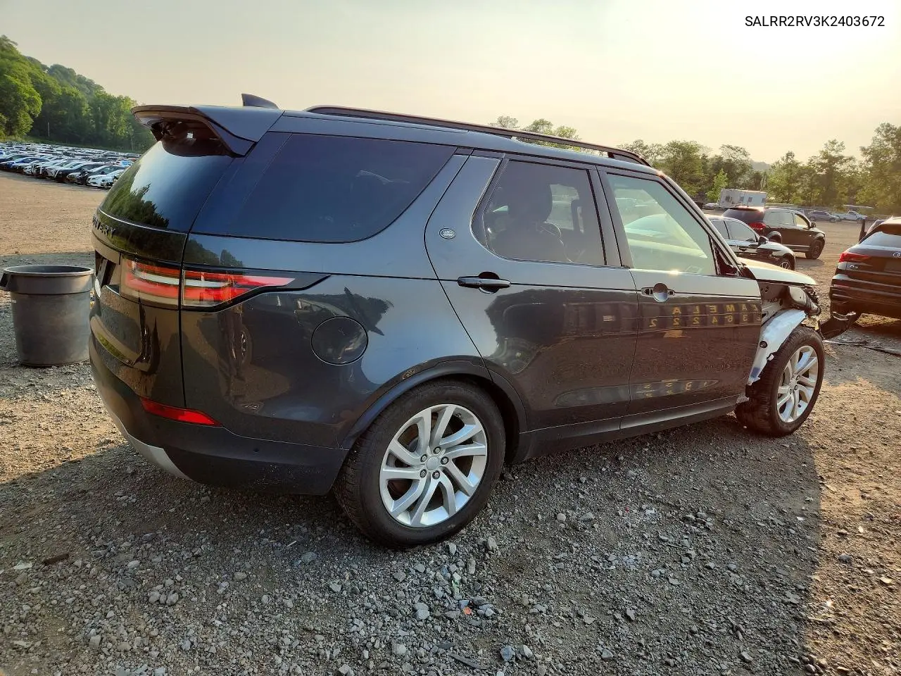 2019 Land Rover Discovery Hse VIN: SALRR2RV3K2403672 Lot: 59257966