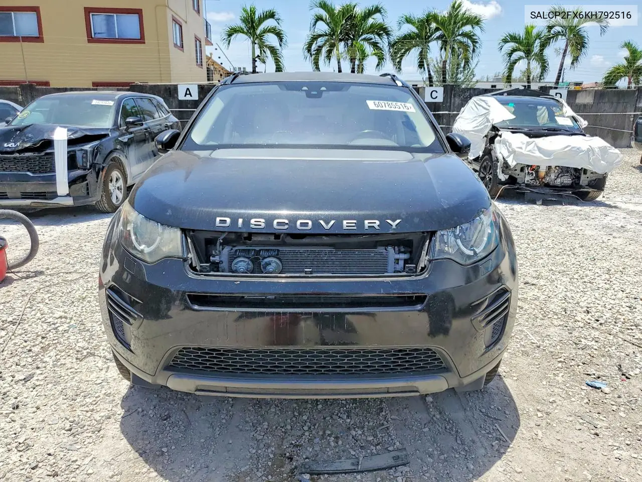 2019 Land Rover Discovery Sport Se VIN: SALCP2FX6KH792516 Lot: 60785516