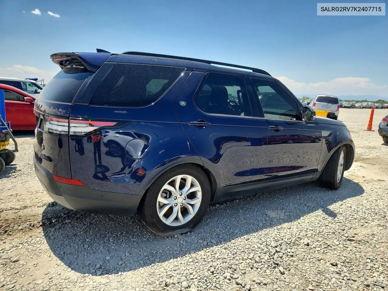 2019 Land Rover Discovery Se VIN: SALRG2RV7K2407715 Lot: 60786516