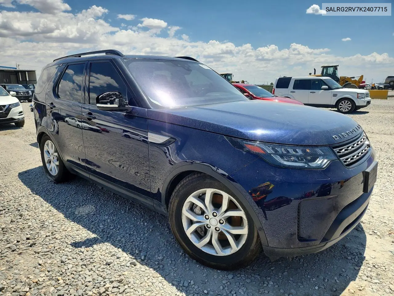 2019 Land Rover Discovery Se VIN: SALRG2RV7K2407715 Lot: 60786516