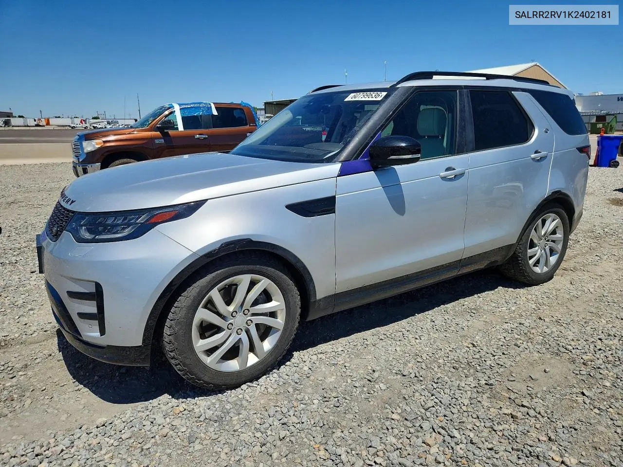2019 Land Rover Discovery Hse VIN: SALRR2RV1K2402181 Lot: 60799636