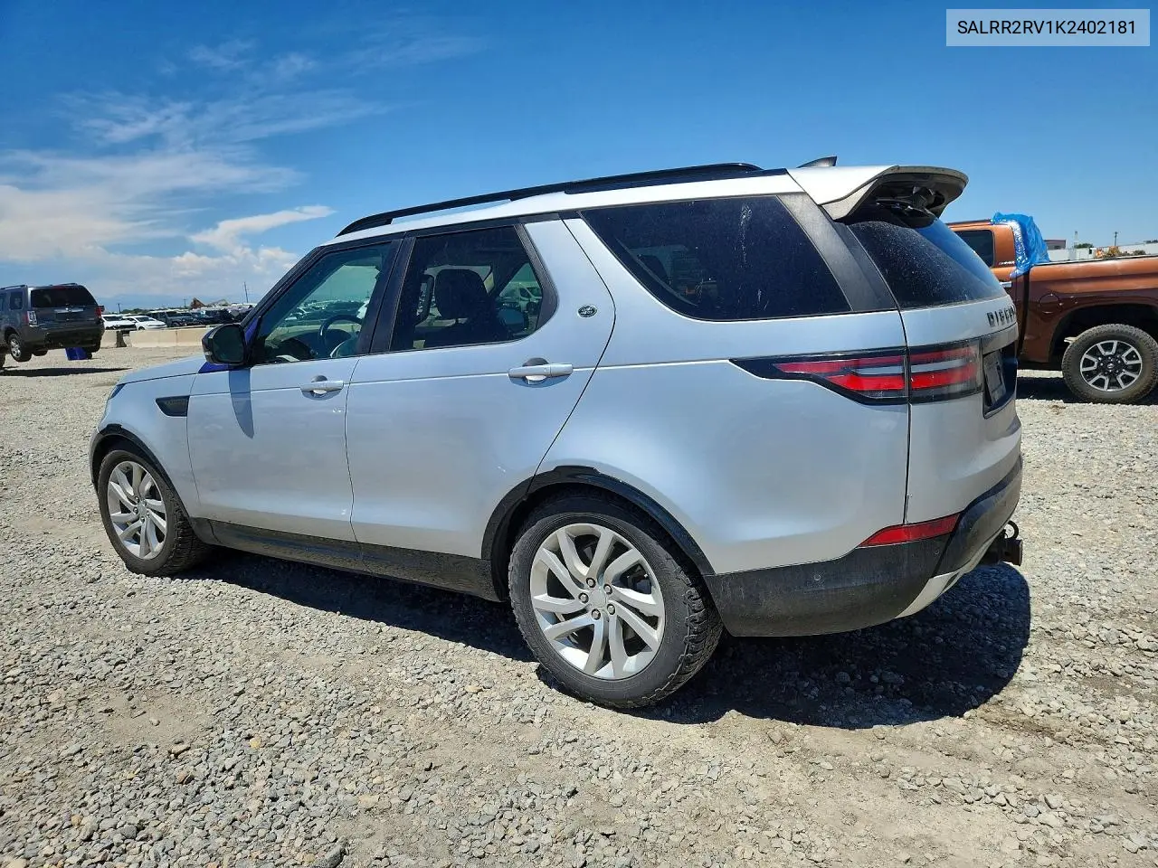 2019 Land Rover Discovery Hse VIN: SALRR2RV1K2402181 Lot: 60799636