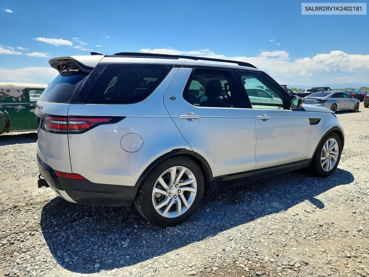 2019 Land Rover Discovery Hse VIN: SALRR2RV1K2402181 Lot: 60799636