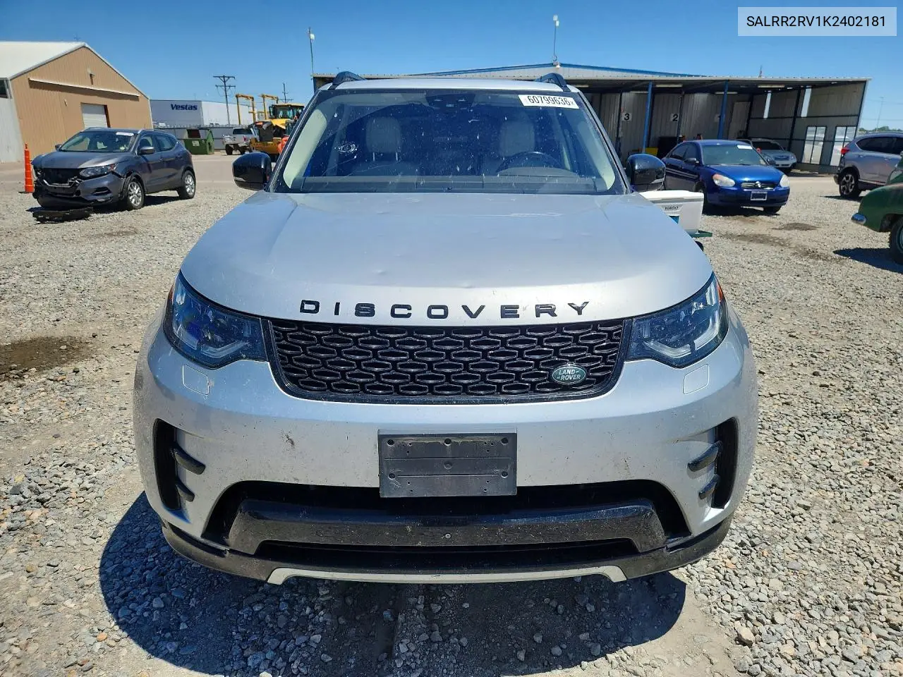 2019 Land Rover Discovery Hse VIN: SALRR2RV1K2402181 Lot: 60799636