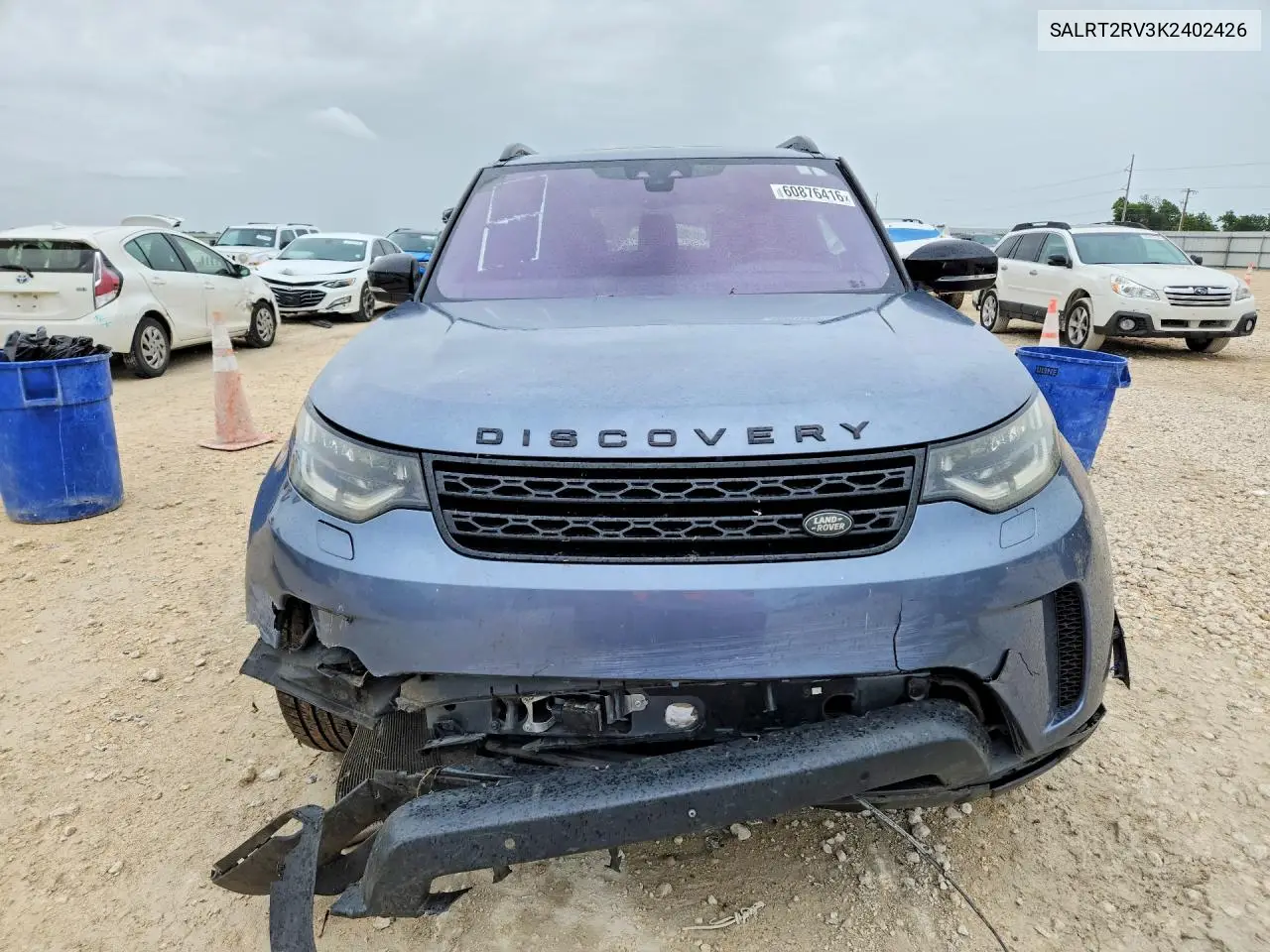 2019 Land Rover Discovery Hse Luxury VIN: SALRT2RV3K2402426 Lot: 60876416