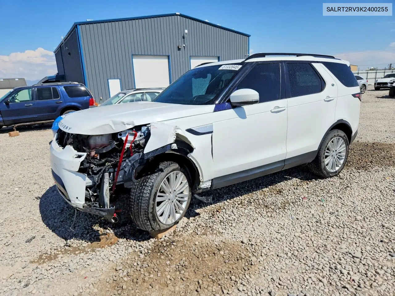 2019 Land Rover Discovery Hse Luxury VIN: SALRT2RV3K2400255 Lot: 61333946