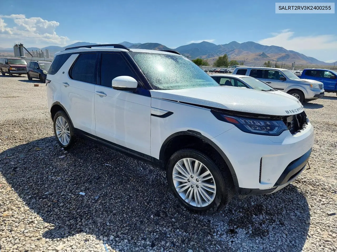 2019 Land Rover Discovery Hse Luxury VIN: SALRT2RV3K2400255 Lot: 61333946