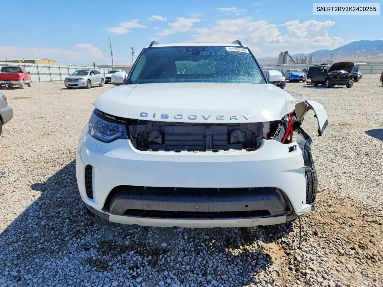 2019 Land Rover Discovery Hse Luxury VIN: SALRT2RV3K2400255 Lot: 61333946
