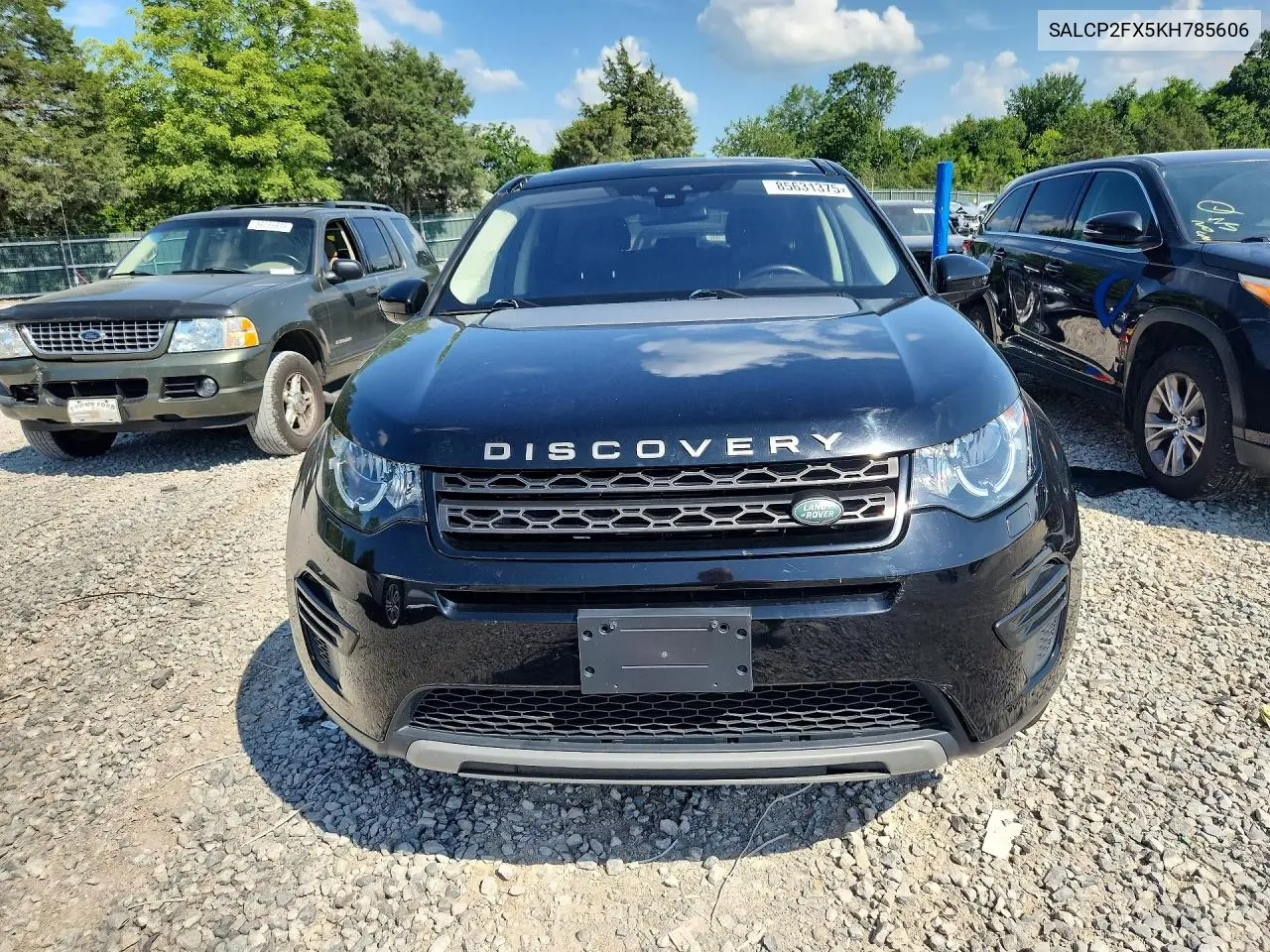 2019 Land Rover Discovery Sport Se VIN: SALCP2FX5KH785606 Lot: 85631375