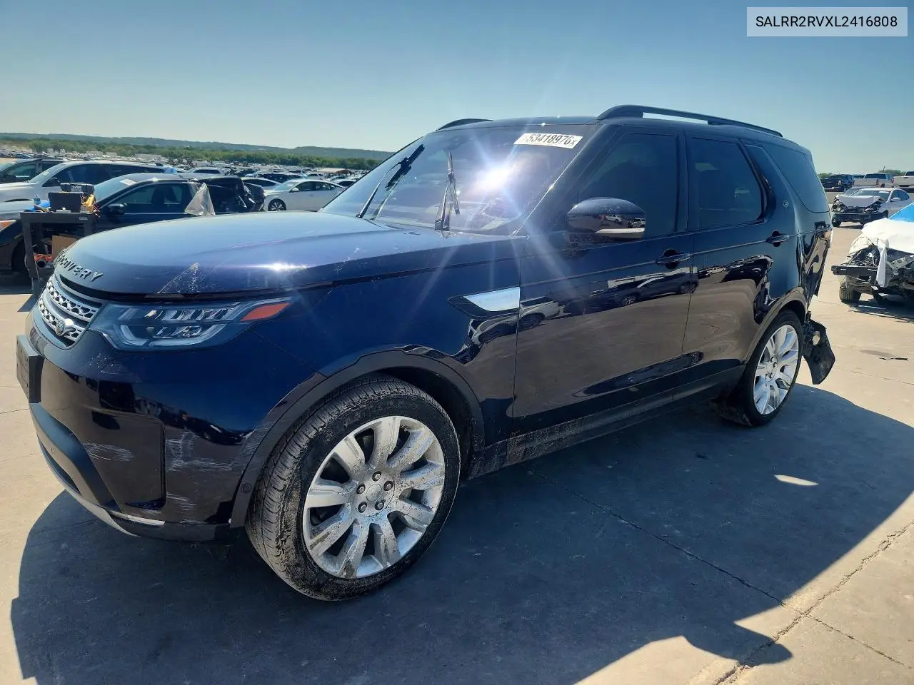 2020 Land Rover Discovery Hse VIN: SALRR2RVXL2416808 Lot: 53418976