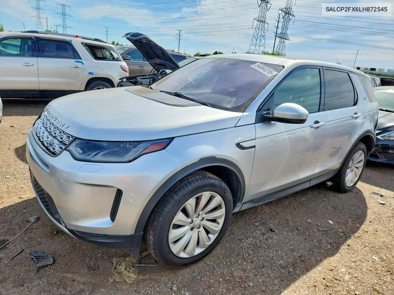 2020 Land Rover Discovery Sport Se VIN: SALCP2FX6LH872545 Lot: 54464316