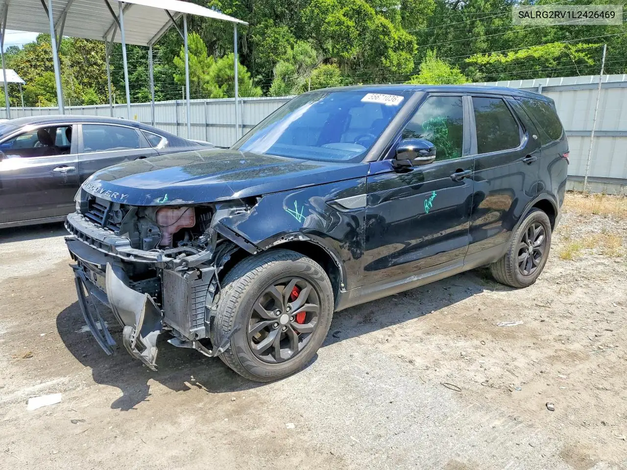 2020 Land Rover Discovery Se VIN: SALRG2RV1L2426469 Lot: 55671036