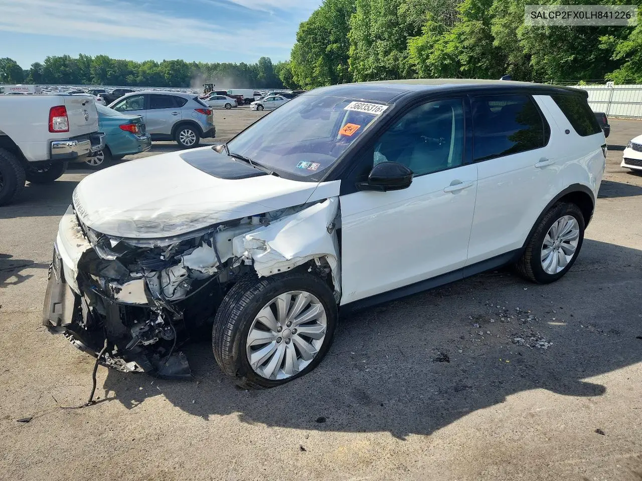 2020 Land Rover Discovery Sport Se VIN: SALCP2FX0LH841226 Lot: 56035316