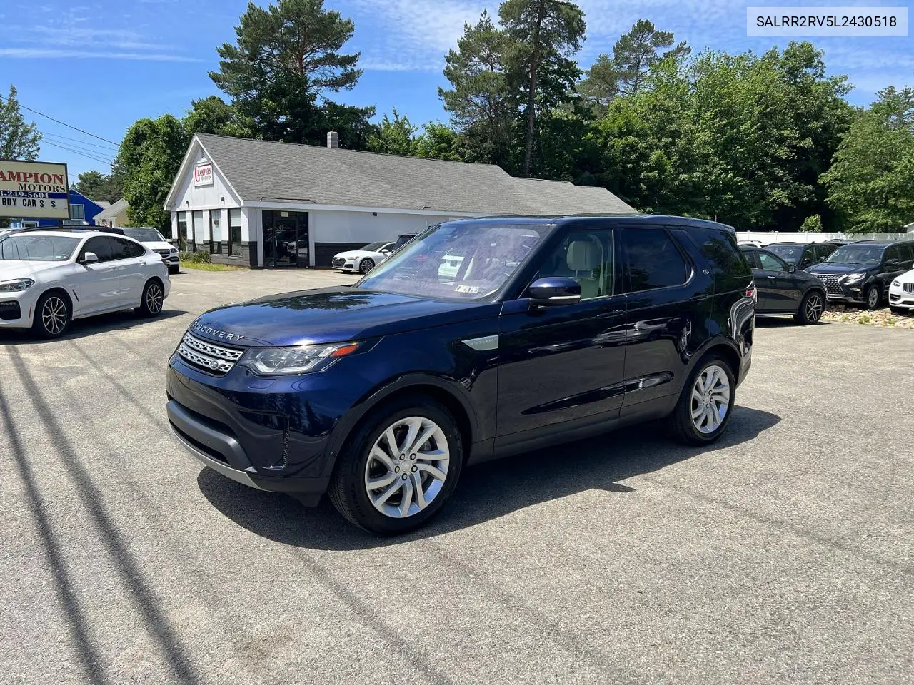 2020 Land Rover Discovery Hse VIN: SALRR2RV5L2430518 Lot: 56827346