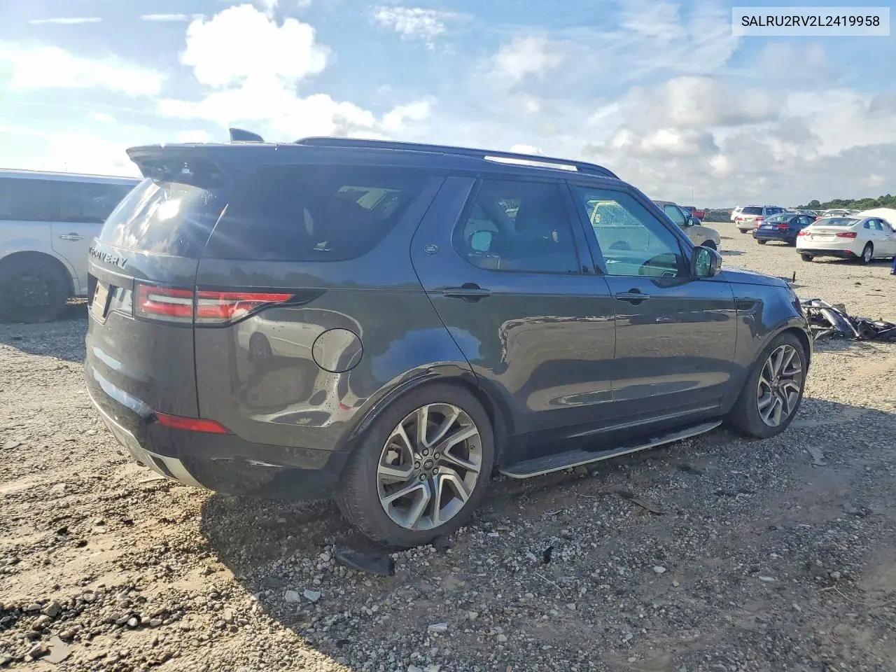 2020 Land Rover Discovery Landmark VIN: SALRU2RV2L2419958 Lot: 57597936