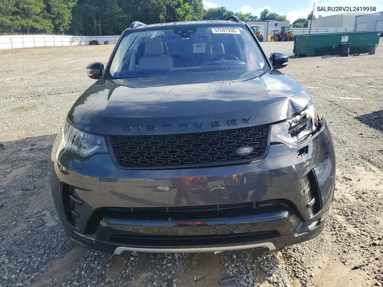 2020 Land Rover Discovery Landmark VIN: SALRU2RV2L2419958 Lot: 57597936