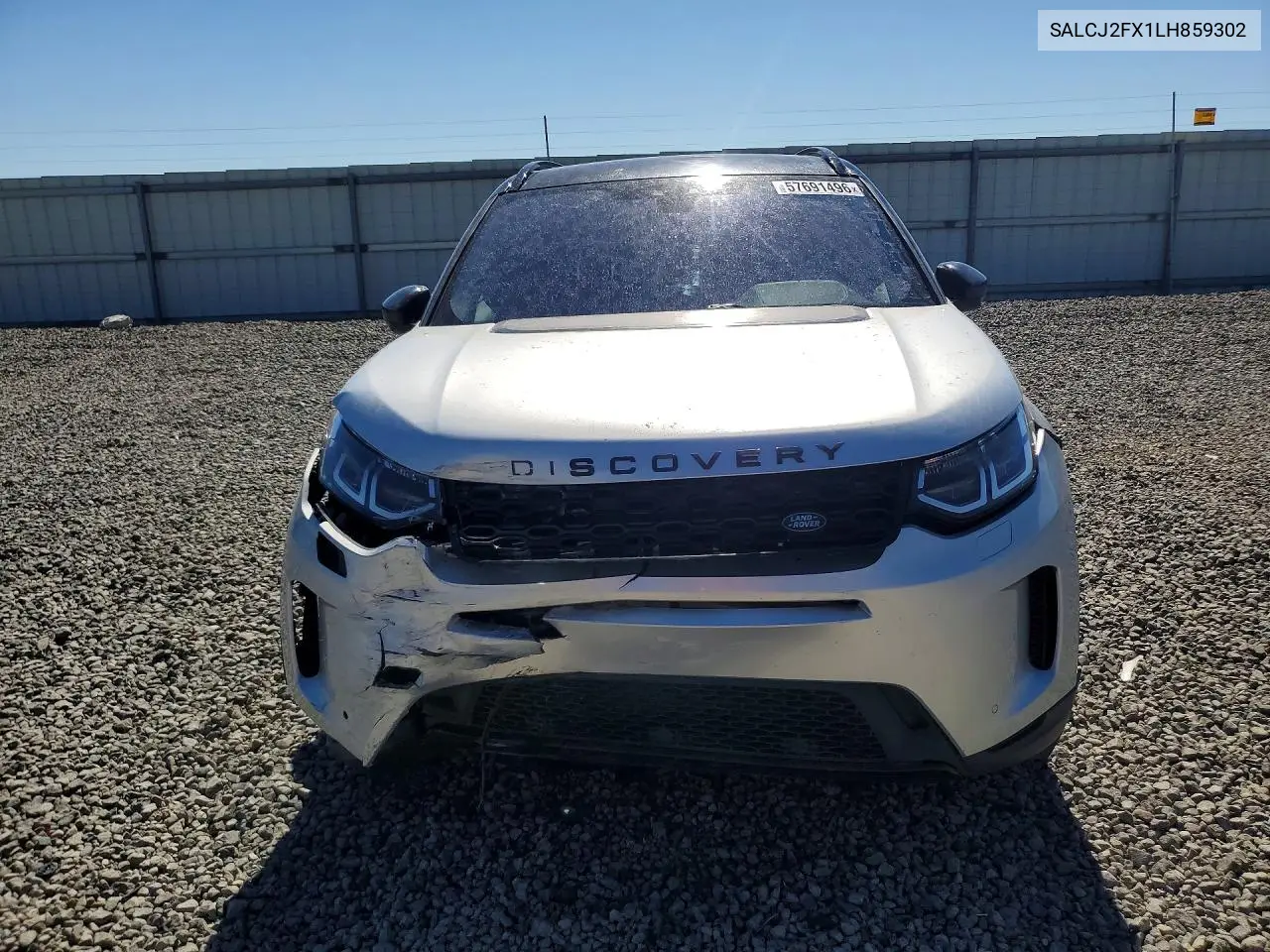2020 Land Rover Discovery VIN: SALCJ2FX1LH859302 Lot: 57691496