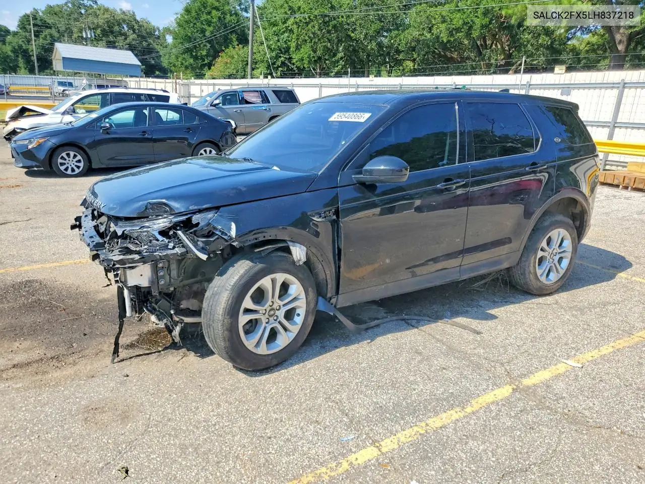 2020 Land Rover Discovery Sport VIN: SALCK2FX5LH837218 Lot: 59540866