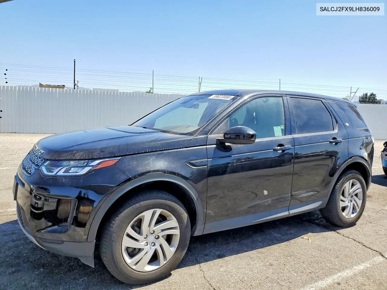 2020 Land Rover Discovery Sport S VIN: SALCJ2FX9LH836009 Lot: 59622086