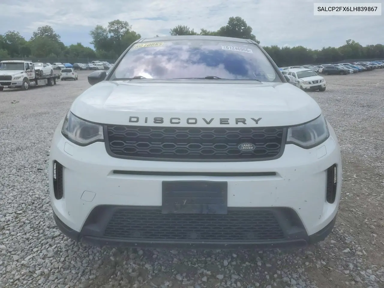 2020 Land Rover Discovery Sport Se VIN: SALCP2FX6LH839867 Lot: 61246966