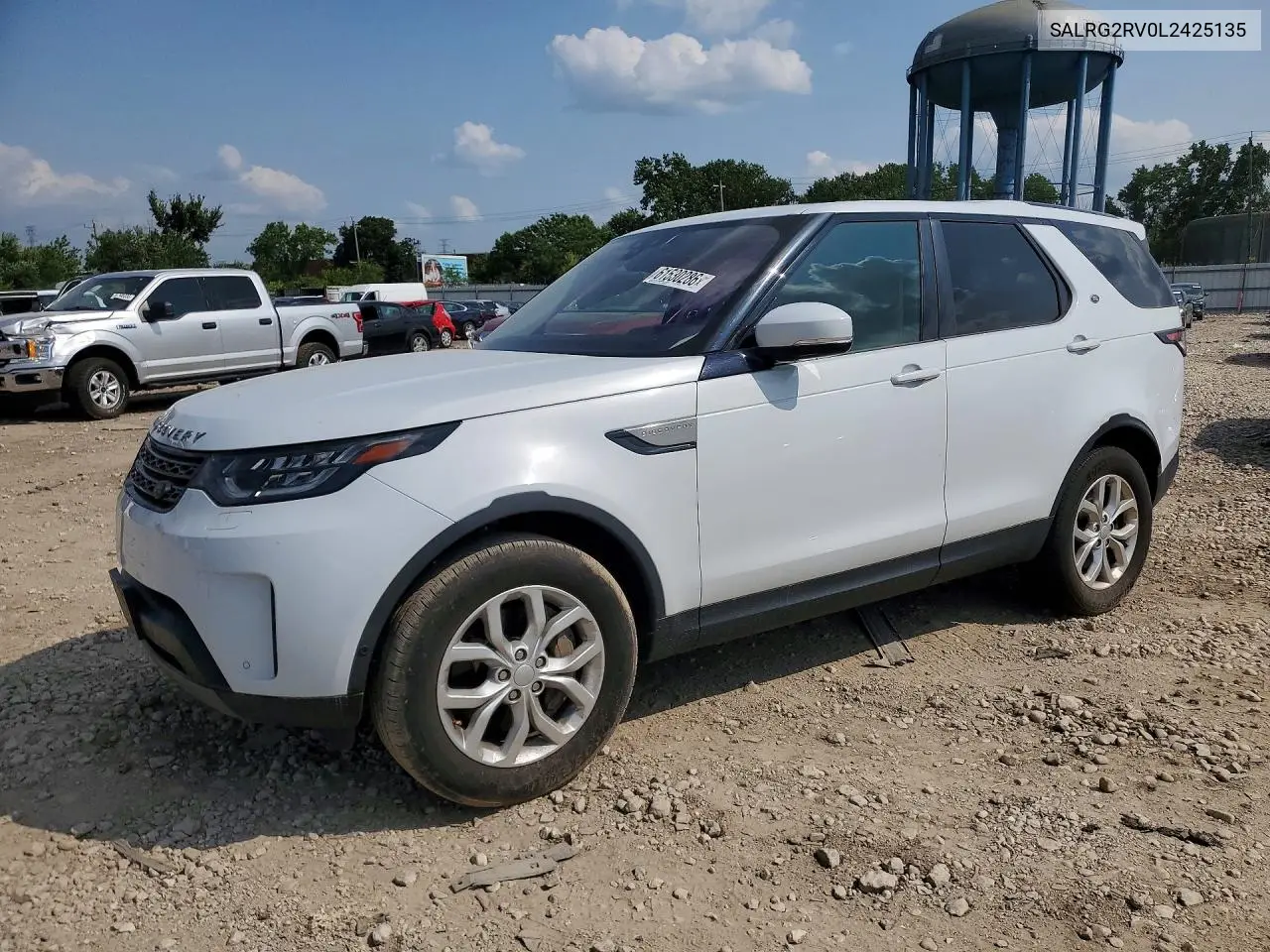 2020 Land Rover Discovery Se VIN: SALRG2RV0L2425135 Lot: 61530286