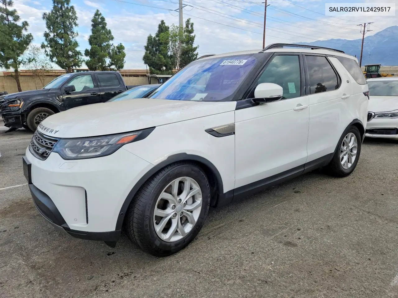 2020 Land Rover Discovery Se VIN: SALRG2RV1L2429517 Lot: 61940776