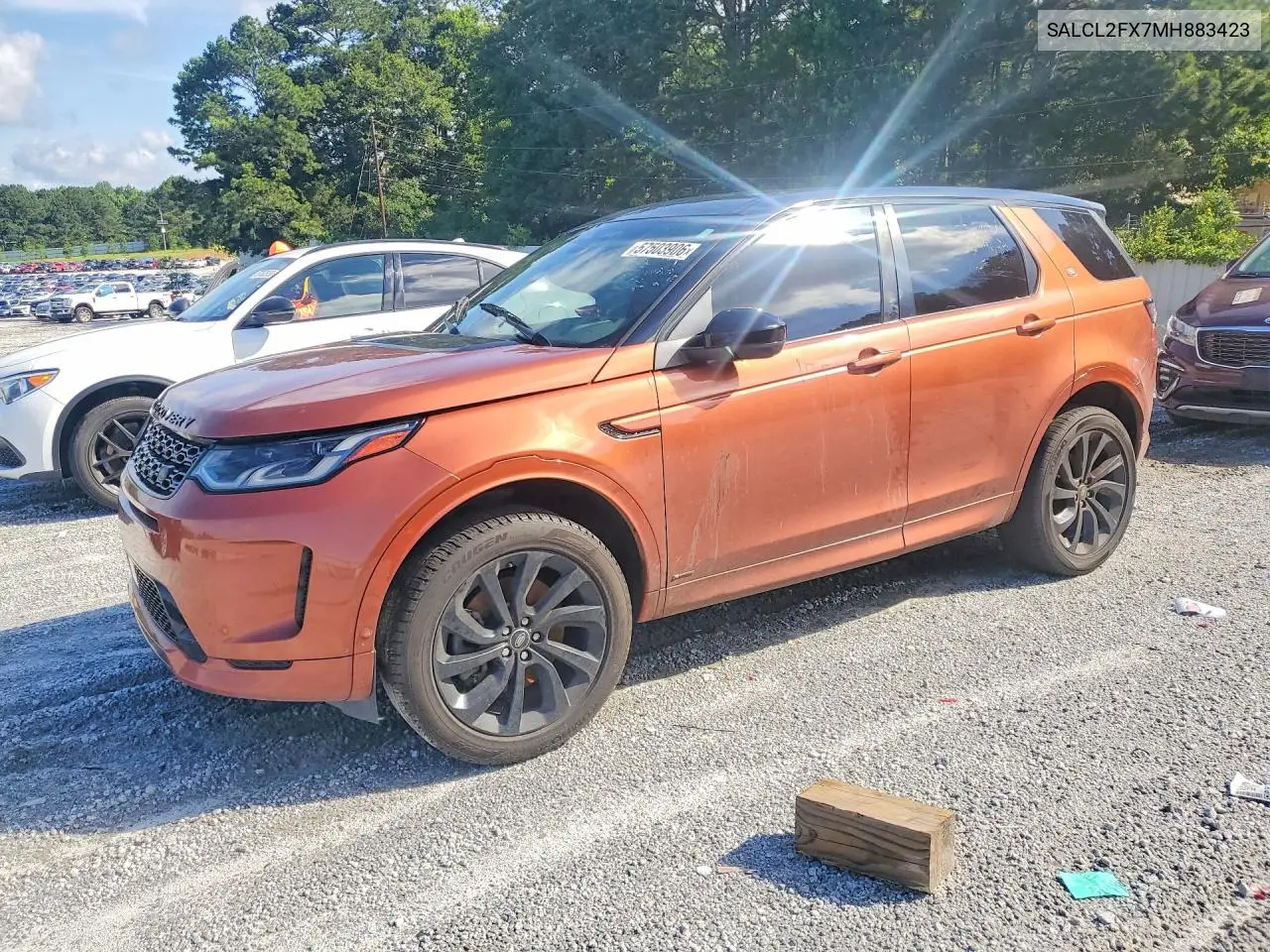 2021 Land Rover Discovery Sport Se R-Dynamic VIN: SALCL2FX7MH883423 Lot: 57503906