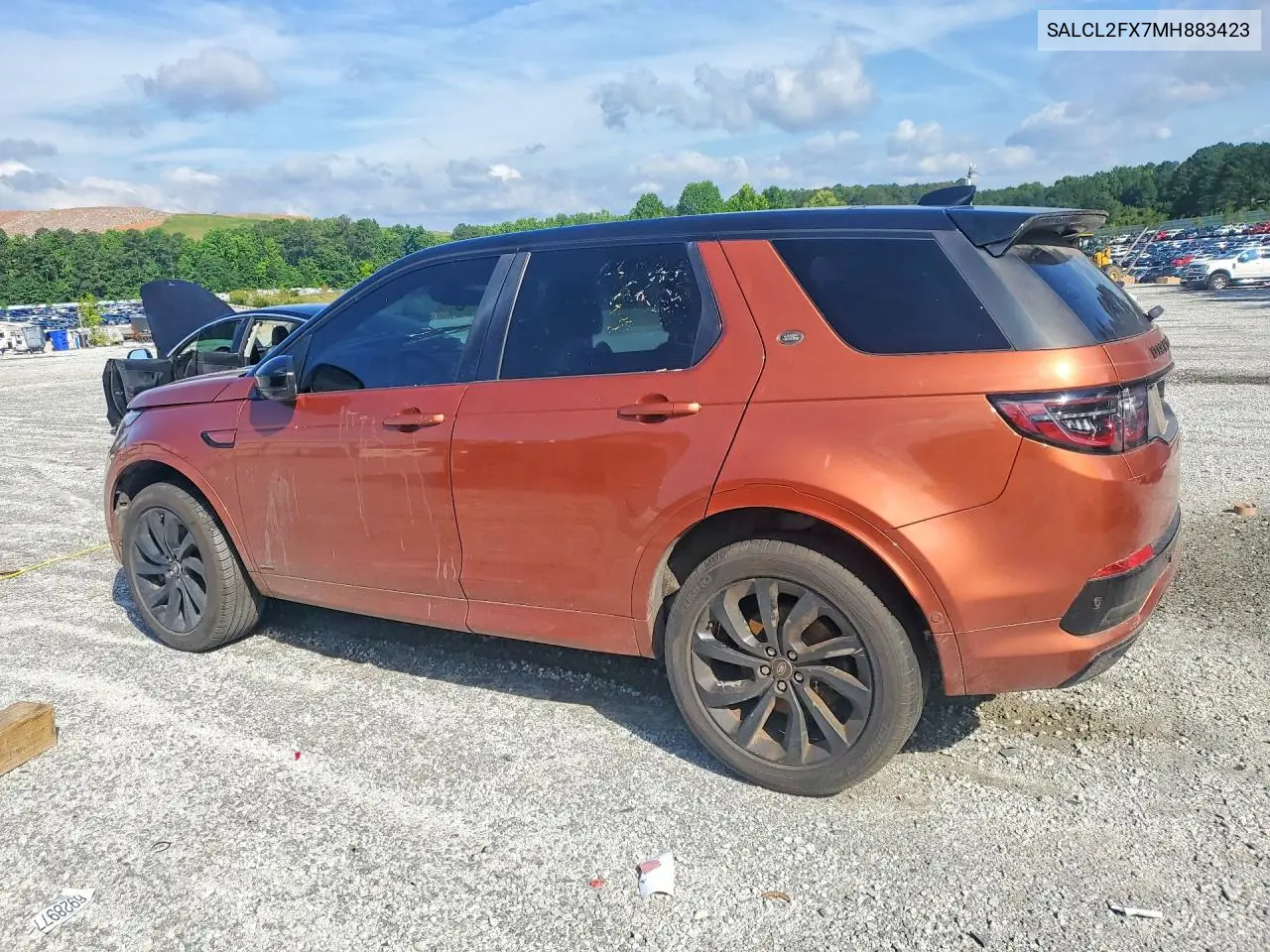 2021 Land Rover Discovery Sport Se R-Dynamic VIN: SALCL2FX7MH883423 Lot: 57503906