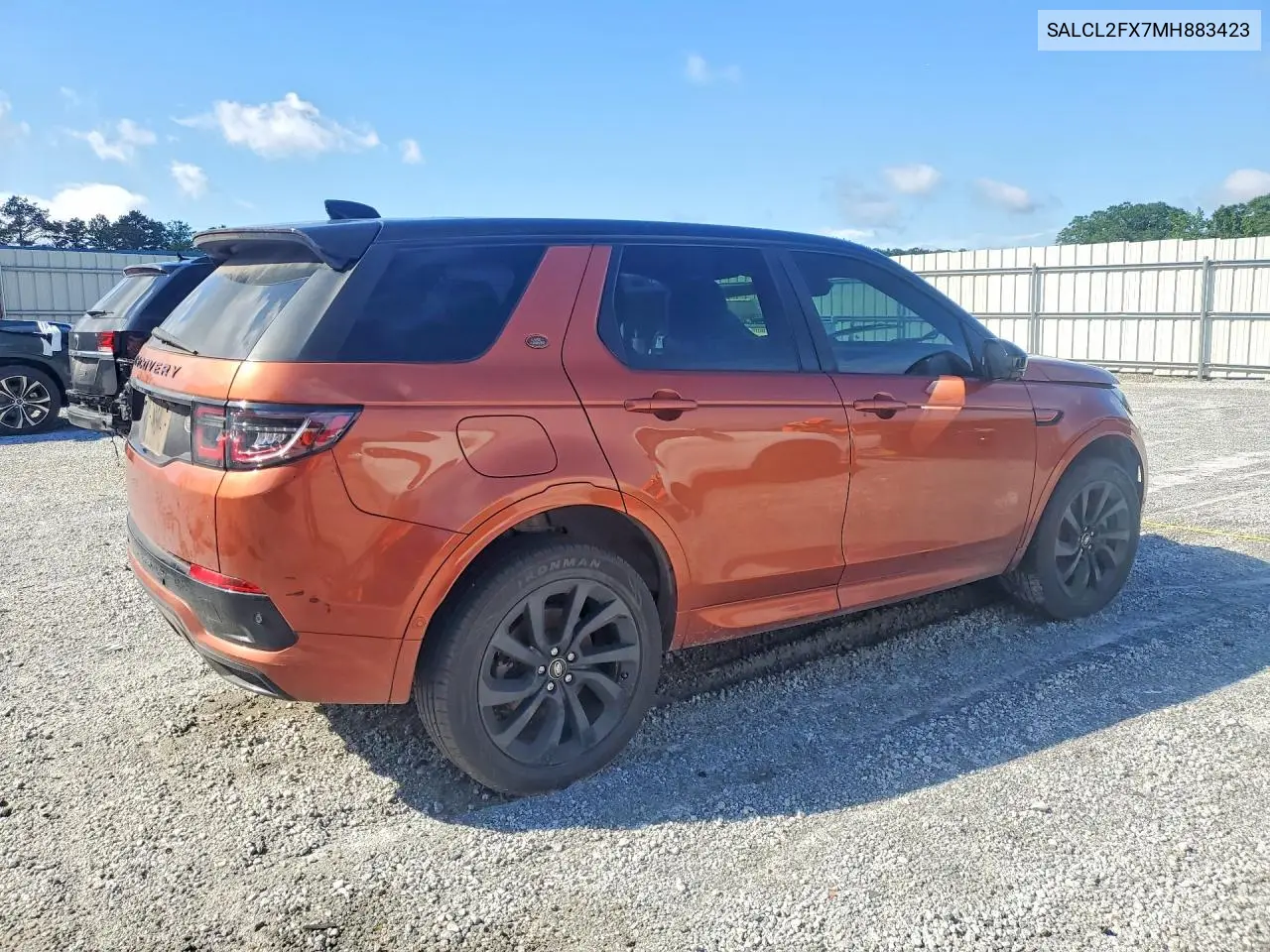 2021 Land Rover Discovery Sport Se R-Dynamic VIN: SALCL2FX7MH883423 Lot: 57503906