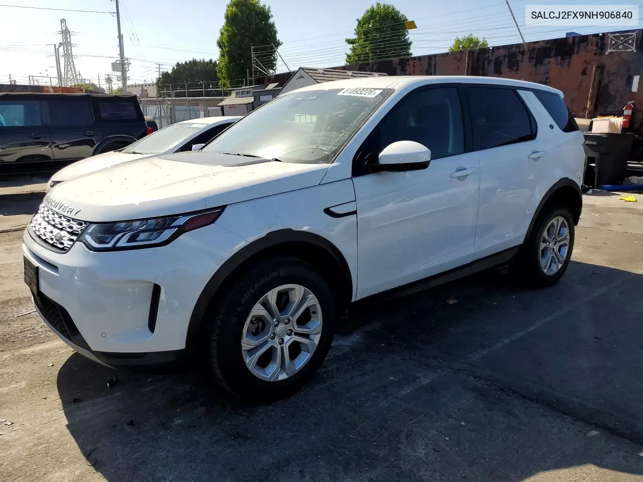 2022 Land Rover Discovery Sport S VIN: SALCJ2FX9NH906840 Lot: 61893226