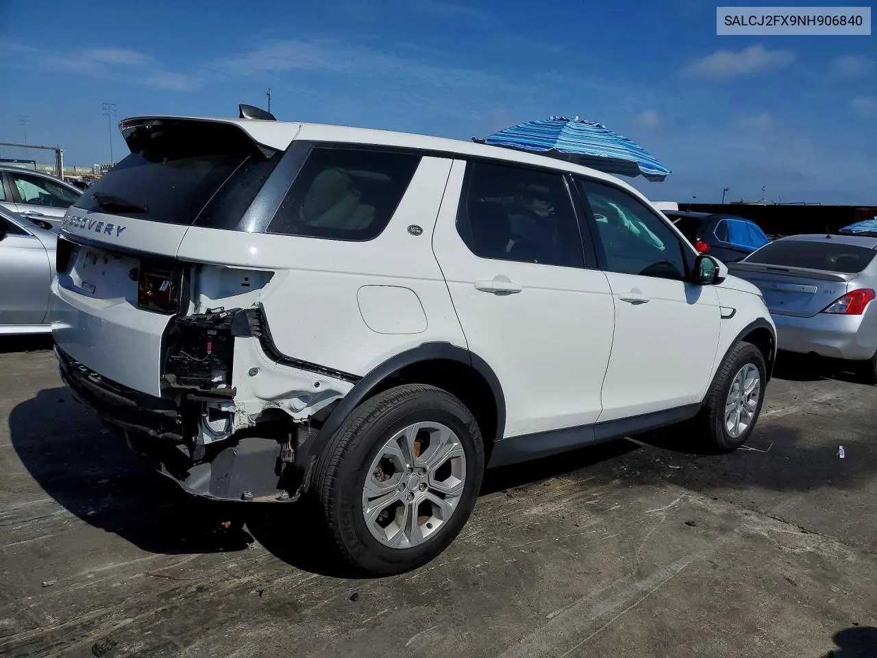 2022 Land Rover Discovery Sport S VIN: SALCJ2FX9NH906840 Lot: 61893226