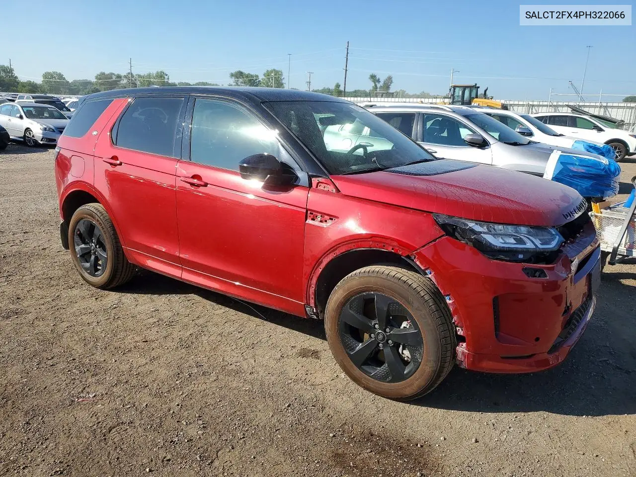 2023 Land Rover Discovery Sport S R-Dynamic VIN: SALCT2FX4PH322066 Lot: 59892266