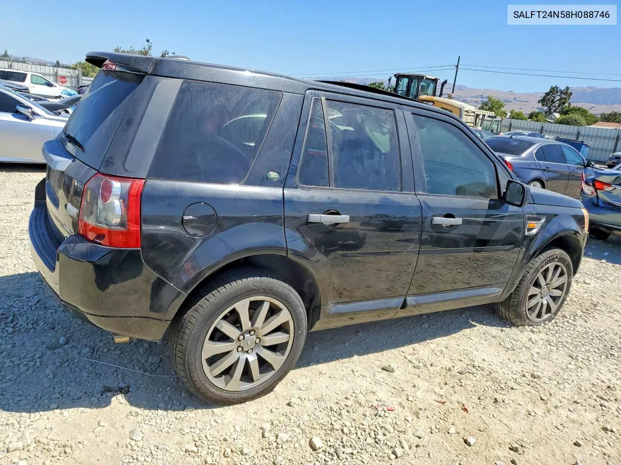 2008 Land Rover Lr2 Hse Technology VIN: SALFT24N58H088746 Lot: 59848936