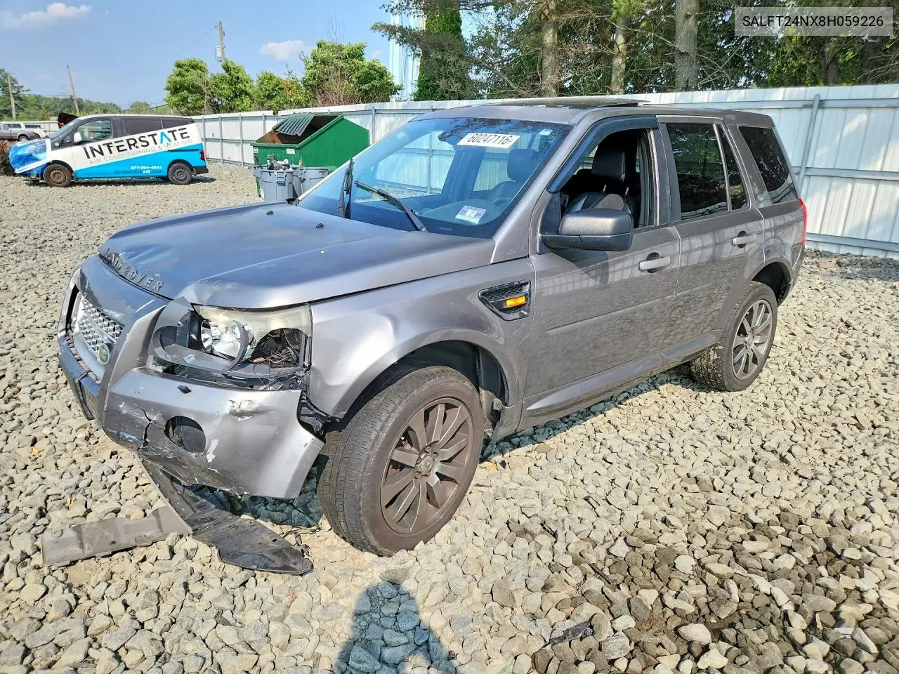 2008 Land Rover Lr2 Hse Technology VIN: SALFT24NX8H059226 Lot: 60247116