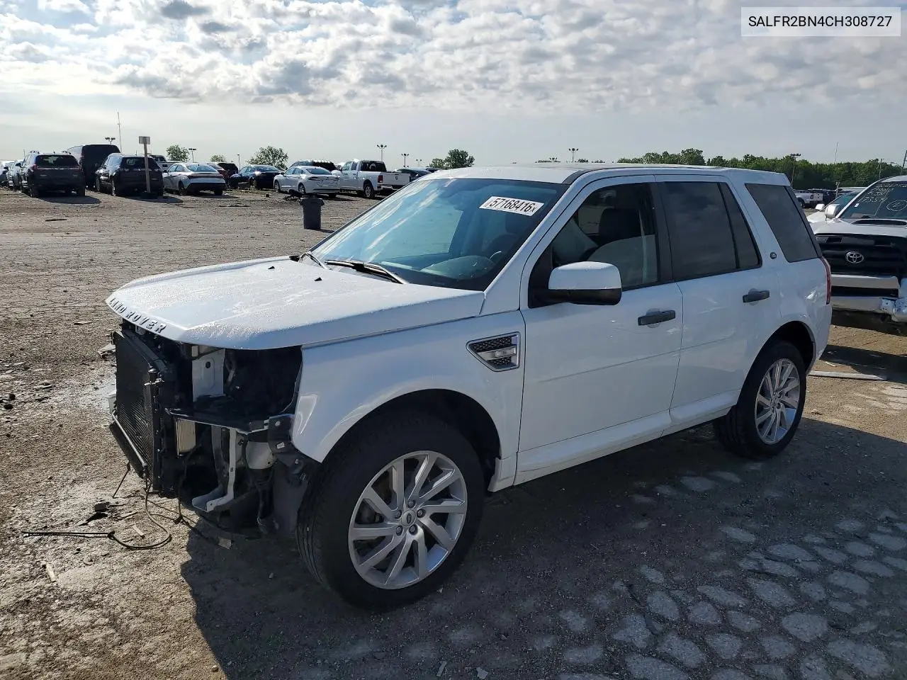 2012 Land Rover Lr2 Hse VIN: SALFR2BN4CH308727 Lot: 57168416