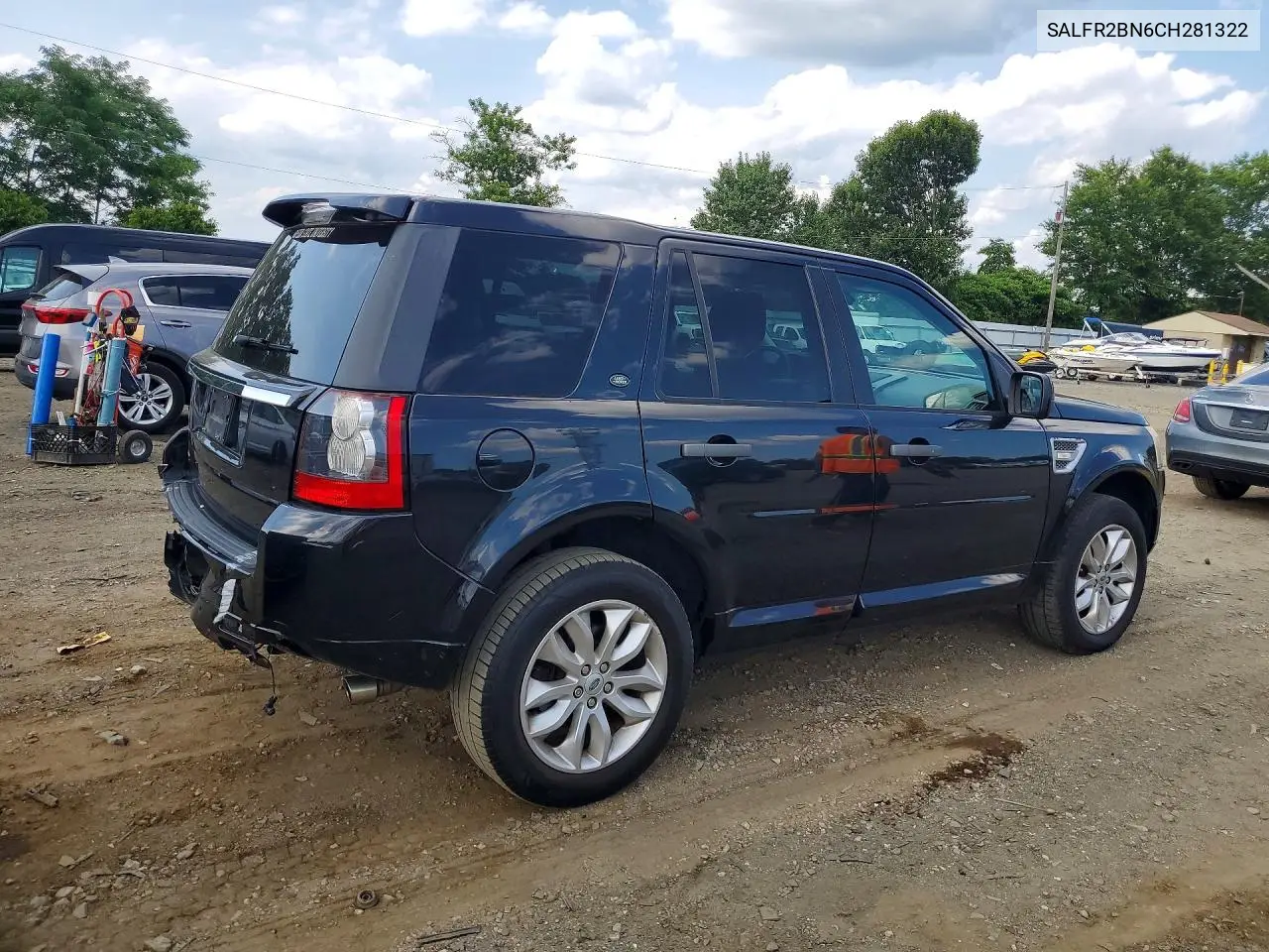 2012 Land Rover Lr2 Hse VIN: SALFR2BN6CH281322 Lot: 85619135