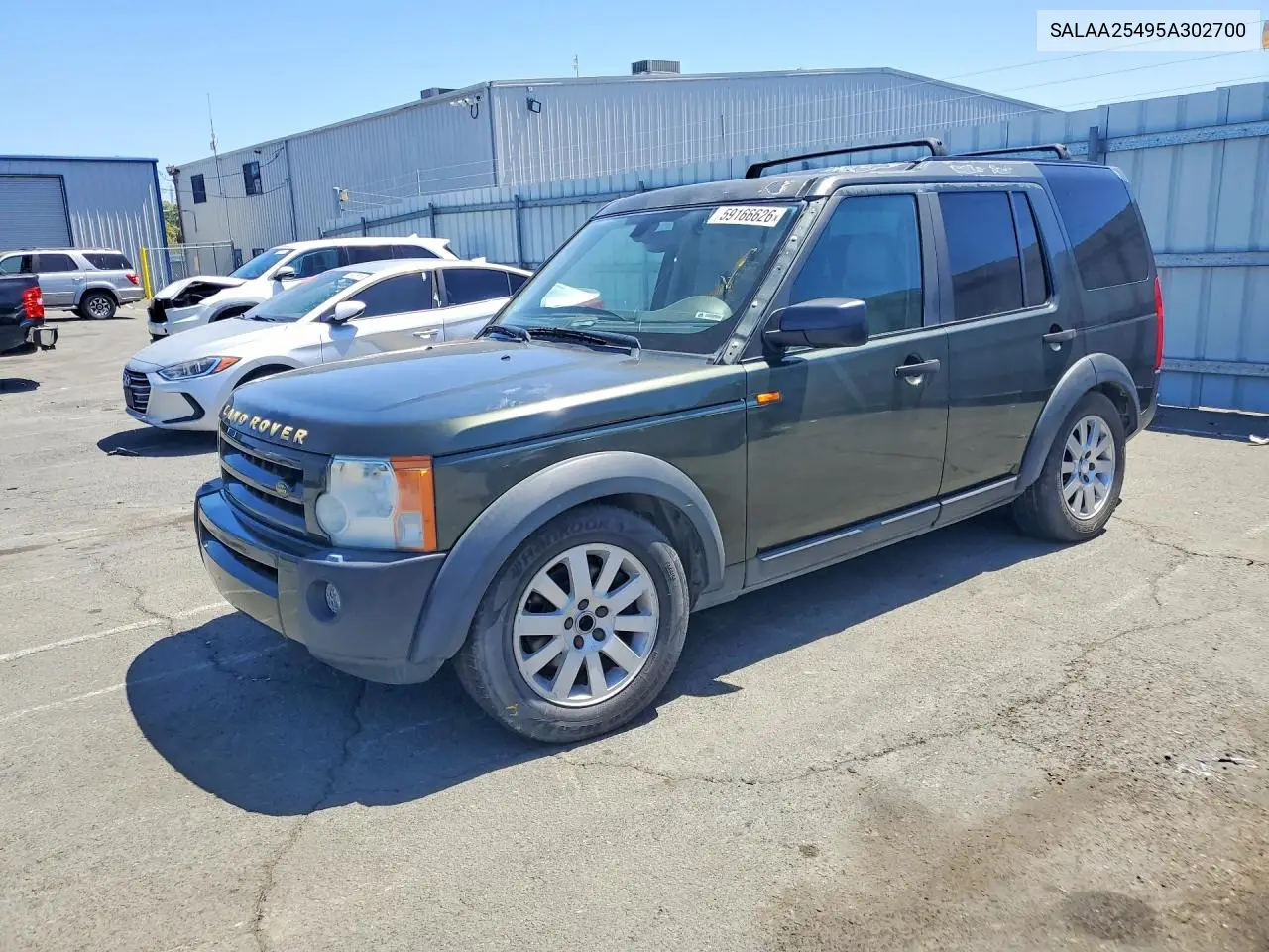 2005 Land Rover Lr3 VIN: SALAA25495A302700 Lot: 59166626
