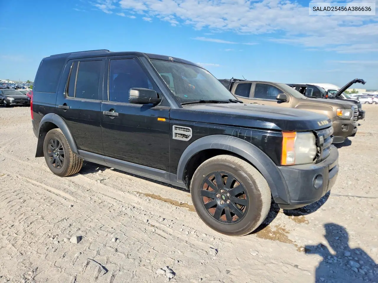 2006 Land Rover Lr3 Se VIN: SALAD25456A386636 Lot: 57917456