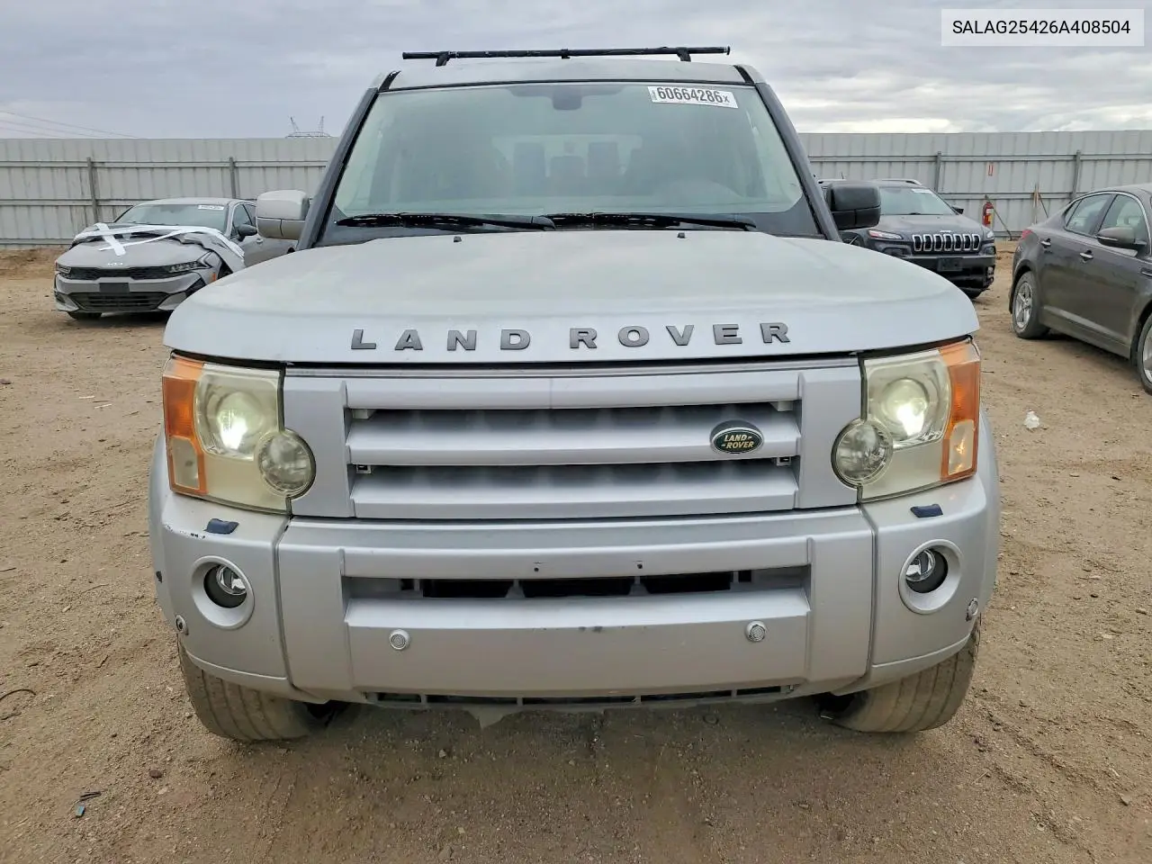 2006 Land Rover Lr3 Hse VIN: SALAG25426A408504 Lot: 60664286