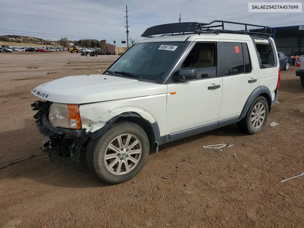 2007 Land Rover Lr3 Se VIN: SALAE25427A437699 Lot: 45997796