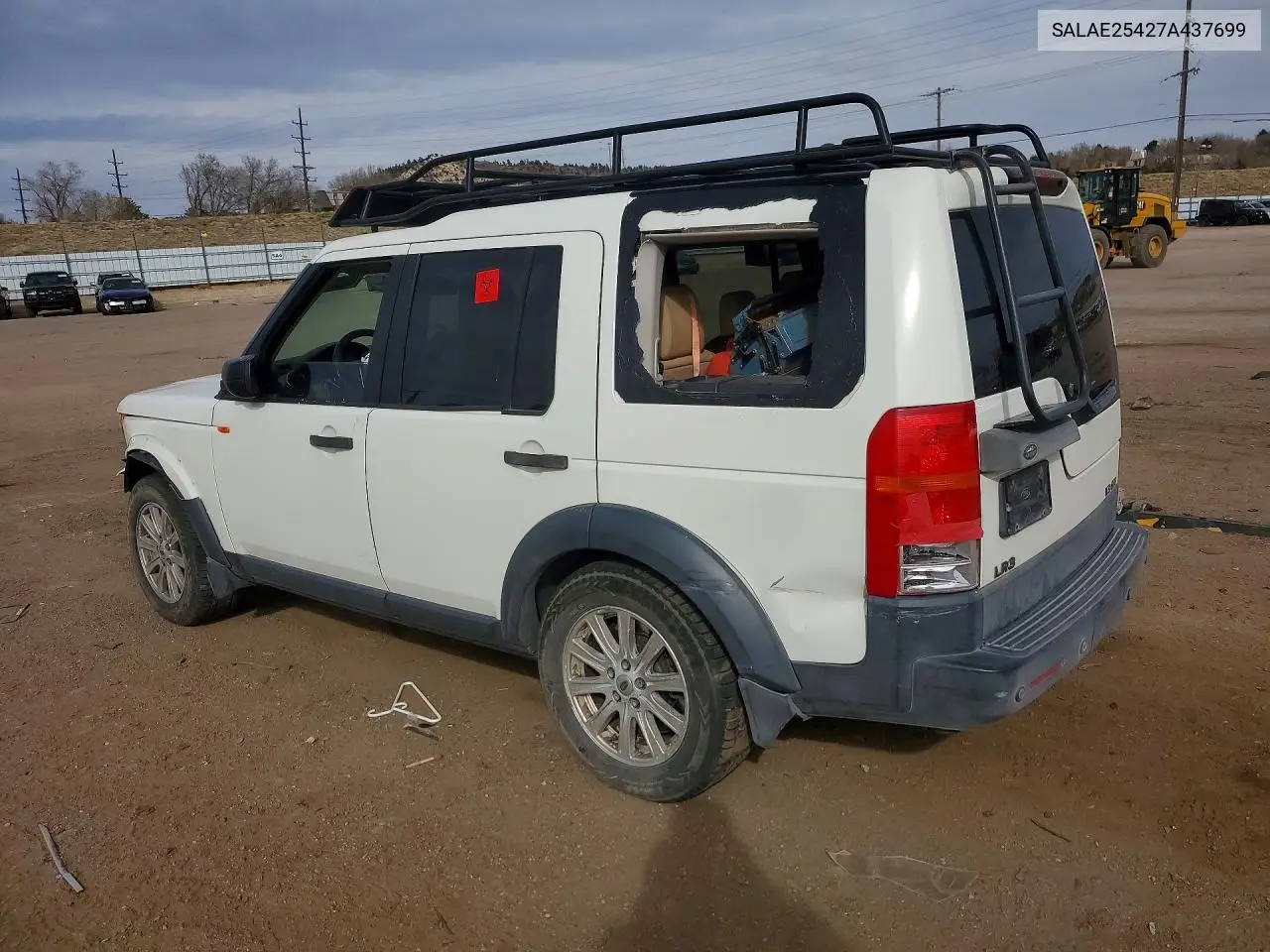 2007 Land Rover Lr3 Se VIN: SALAE25427A437699 Lot: 45997796