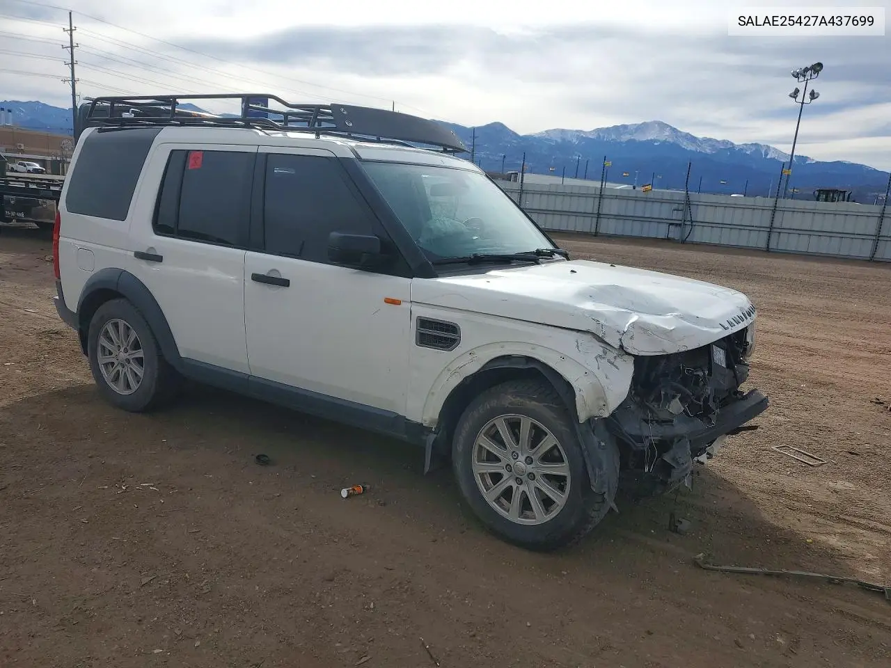 2007 Land Rover Lr3 Se VIN: SALAE25427A437699 Lot: 45997796