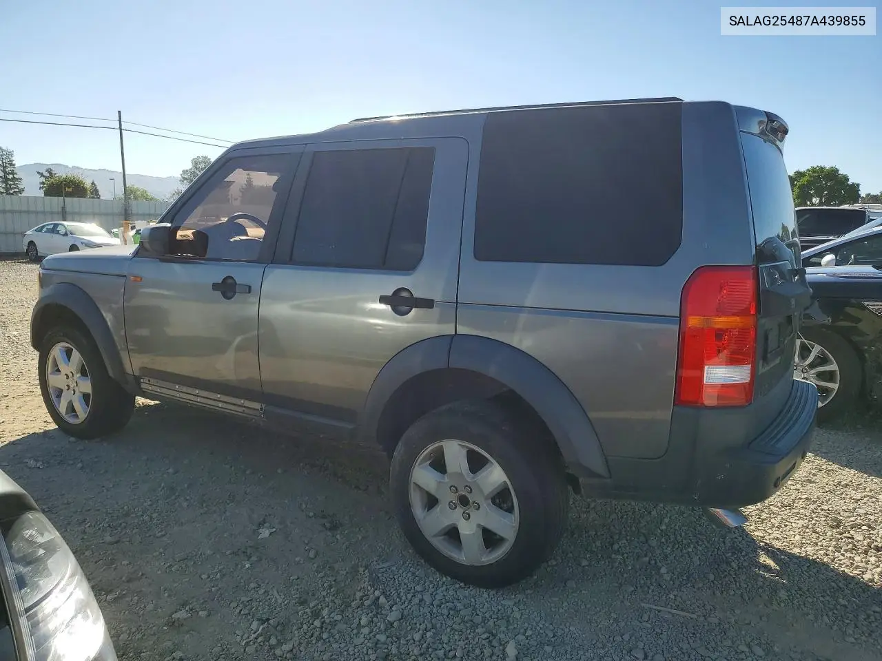 2007 Land Rover Lr3 Hse VIN: SALAG25487A439855 Lot: 49300906