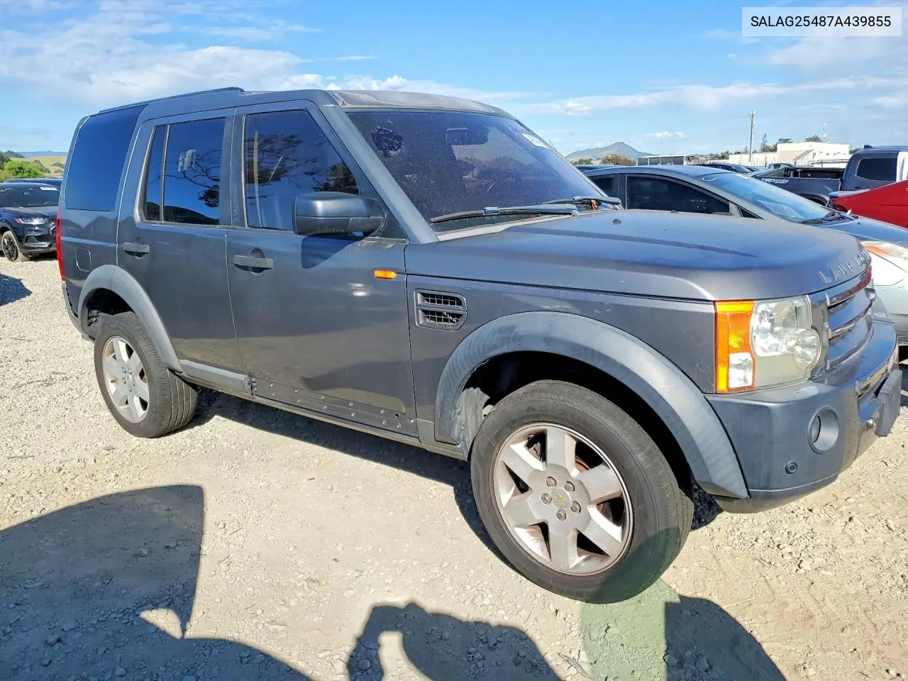2007 Land Rover Lr3 Hse VIN: SALAG25487A439855 Lot: 49300906