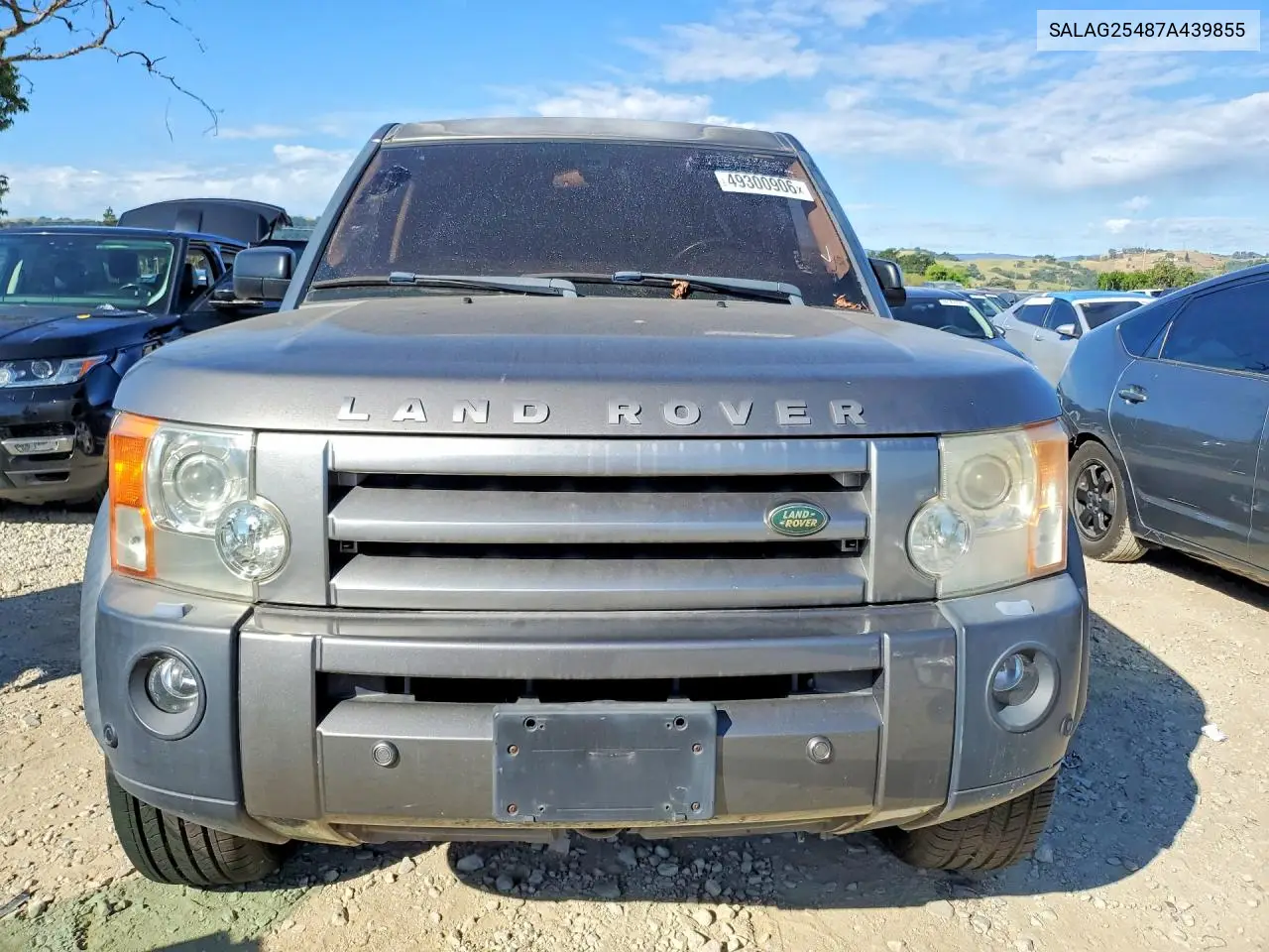 2007 Land Rover Lr3 Hse VIN: SALAG25487A439855 Lot: 49300906