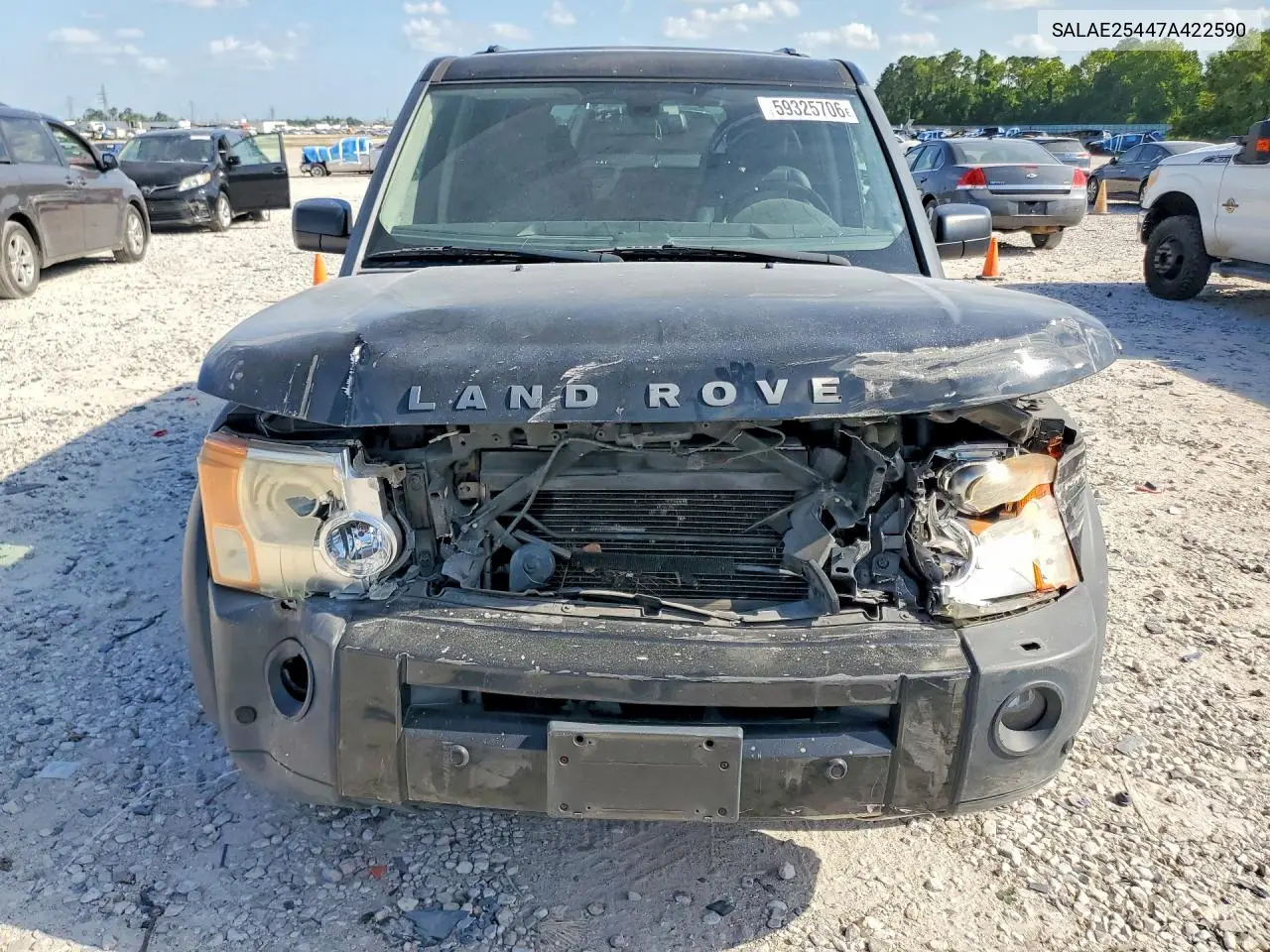 2007 Land Rover Lr3 Se VIN: SALAE25447A422590 Lot: 59325706