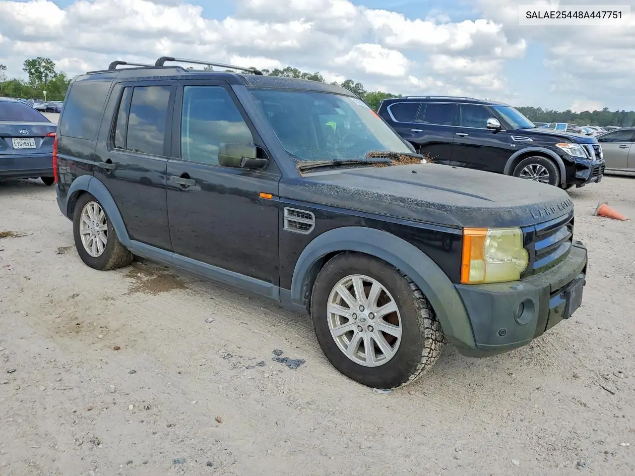 2008 Land Rover Lr3 Se VIN: SALAE25448A447751 Lot: 48138106