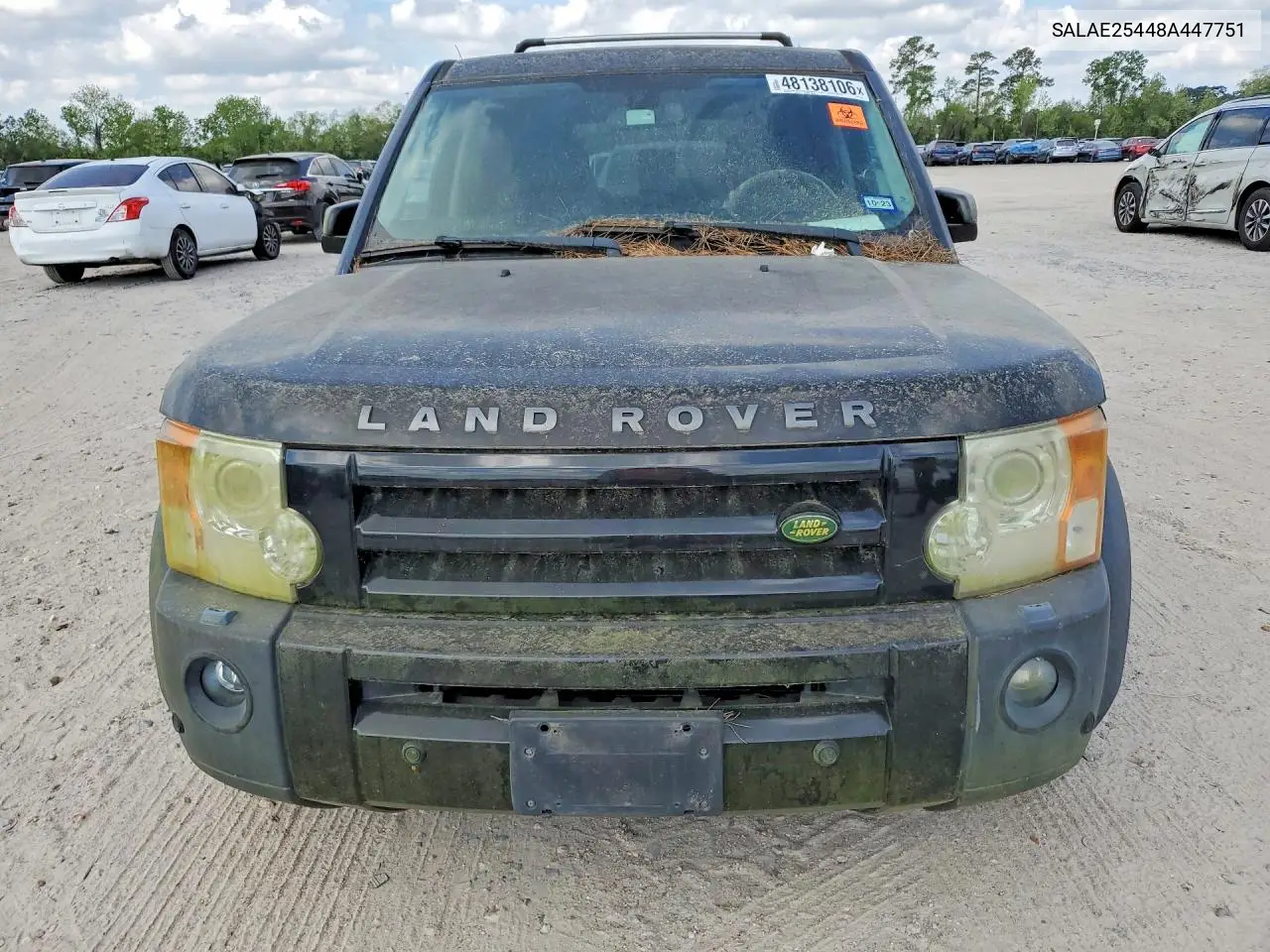 2008 Land Rover Lr3 Se VIN: SALAE25448A447751 Lot: 48138106